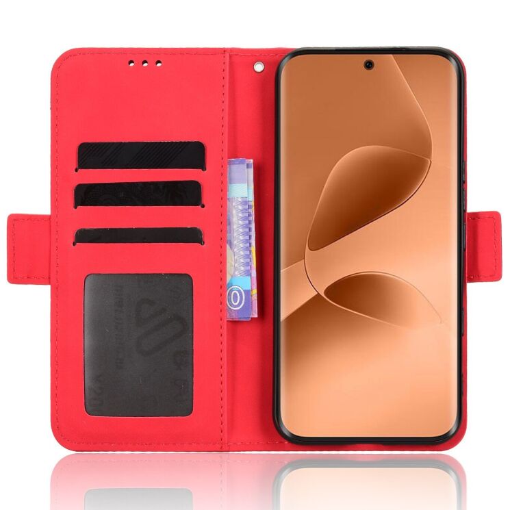 Чохол-книжка з кишеньками Deexe Wallet Stand для Infinix Note Edge - Red (409201R) Чохол-книжка з кишеньками Deexe Wallet Stand для Infinix Note Edge - Red: фото 5 з 15