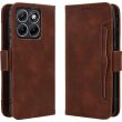 Чохол-книжка з кишеньками Deexe Wallet Stand для Motorola Edge 70 Fusion - Brown (409507Z)