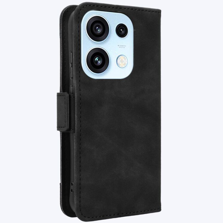 Чехол-книжка с карманами Deexe Wallet Stand для OPPO Reno 16 / 16 Pro - Black: фото 7 из 17