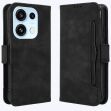 Чехол-книжка с карманами Deexe Wallet Stand для OPPO Reno 16 / 16 Pro - Black (413242B)