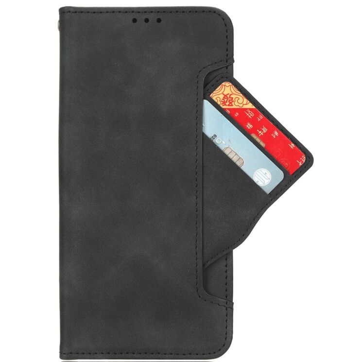 Чехол-книжка с карманами Deexe Wallet Stand для OPPO Reno 16 / 16 Pro - Black: фото 3 из 17