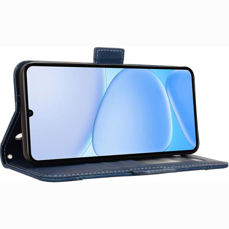 Чохол-книжка з кишеньками Deexe Wallet Stand для Realme Note 80 - Blue: фото 6 з 15
