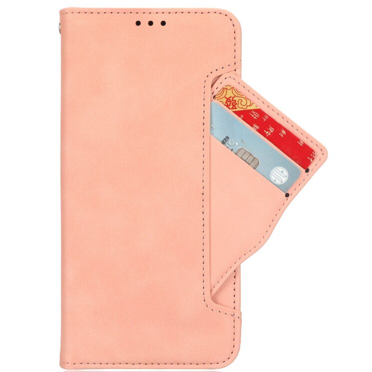 Чехол-книжка с карманами Deexe Wallet Stand для TECNO Spark 50 - Pink: фото 3 из 17