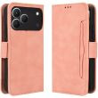 Чехол-книжка с карманами Deexe Wallet Stand для TECNO Spark 50 - Pink (432404P)
