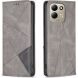Чехол-книжка с карманами UniCase Geometric Pattern для Xiaomi Redmi 17 - Grey (429004H). Фото 1 из 9