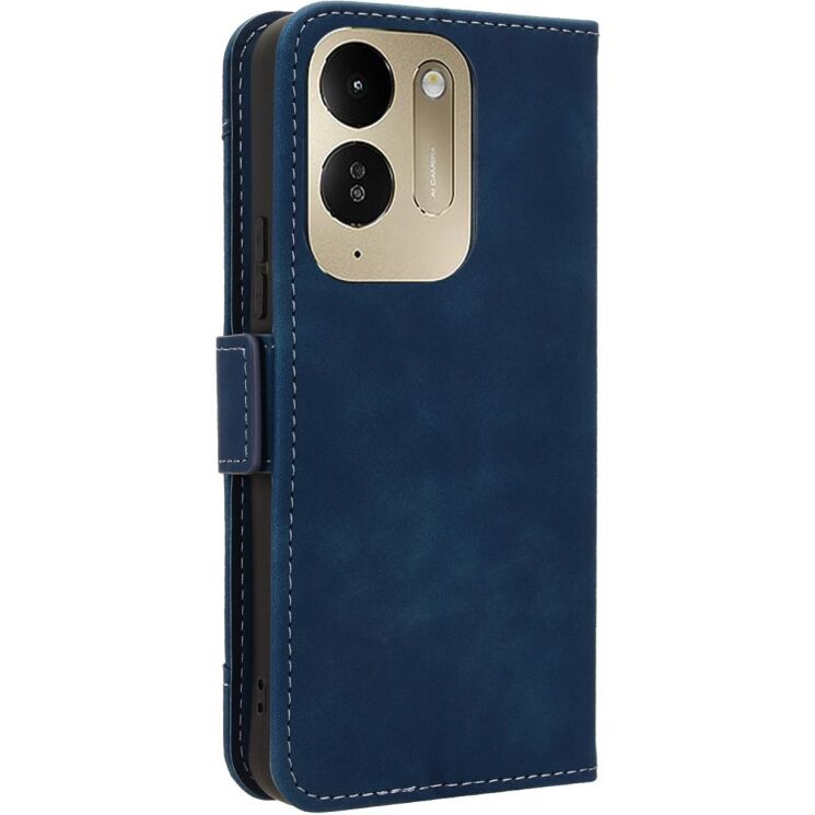 Чехол-книжка с кармашками Deexe Wallet Stand для Xiaomi Poco C95 Pro - Blue: фото 7 из 15