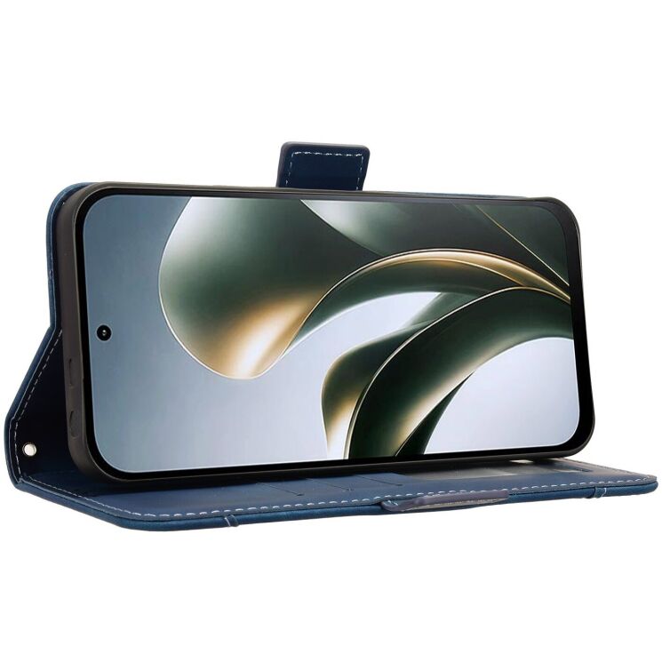 Чехол-книжка с кармашками Deexe Wallet Stand для Xiaomi Poco C95 Pro - Blue: фото 6 из 15