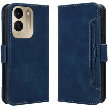 Чехол-книжка с кармашками Deexe Wallet Stand для Xiaomi Poco C95 Pro - Blue: фото 1 из 15