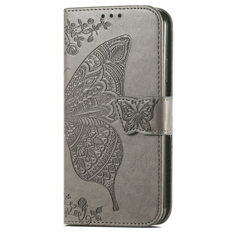 Чехол-книжка с рисунком UniCase Butterfly Pattern для Samsung Galaxy S26 FE - Grey: фото 5 из 6