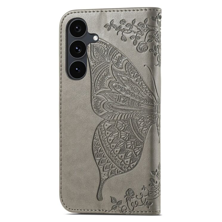 Чехол-книжка с рисунком UniCase Butterfly Pattern для Samsung Galaxy S26 FE - Grey: фото 6 из 6