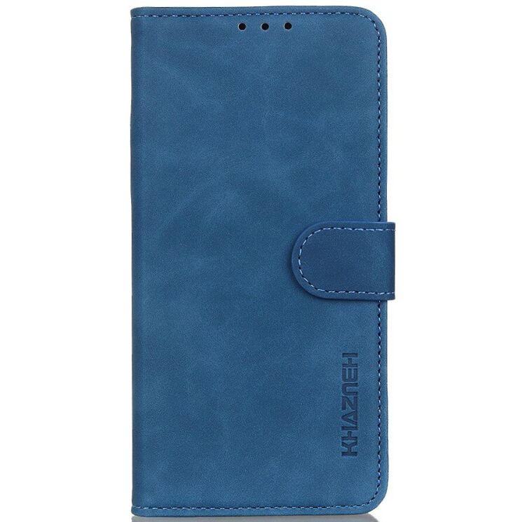 Чехол-книжка с застежкой KHAZNEH Retro Wallet для Xiaomi Poco X8 Pro Max - Blue: фото 5 из 8
