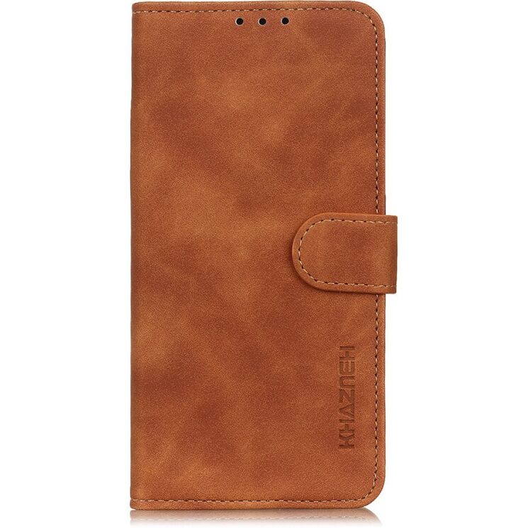 Чехол-книжка с застежкой KHAZNEH Retro Wallet для Xiaomi Redmi Note 17 Pro - Brown: фото 5 из 9