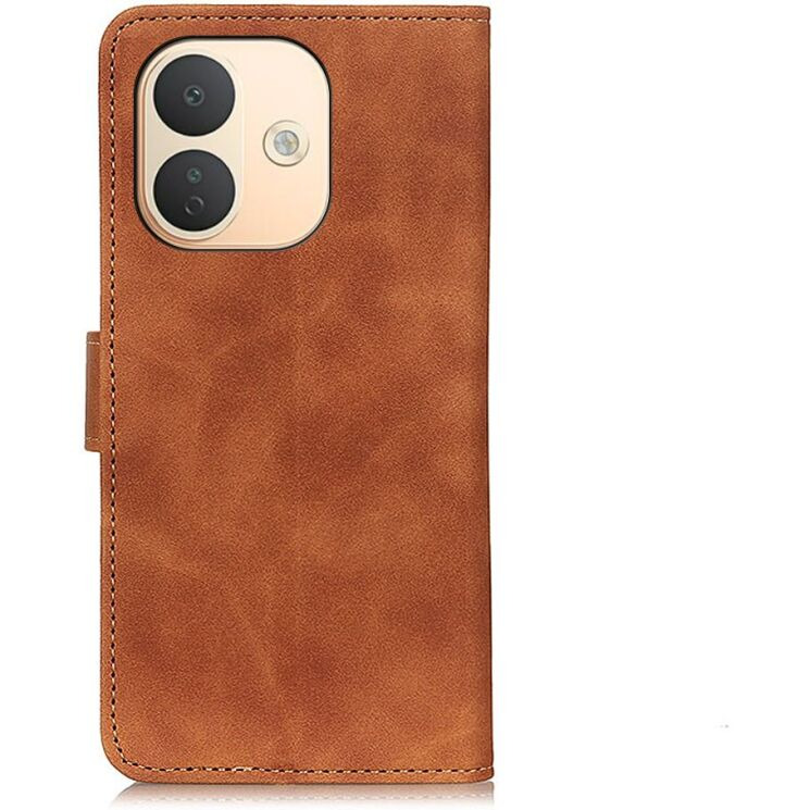 Чехол-книжка с застежкой KHAZNEH Retro Wallet для Xiaomi Redmi Note 17 Pro - Brown: фото 6 из 9