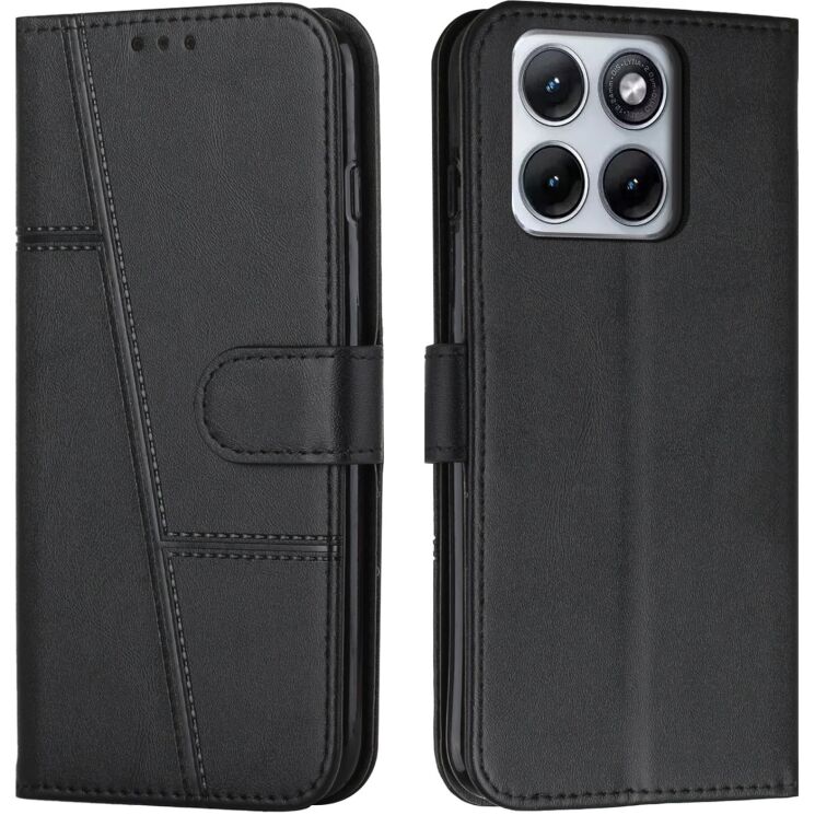 Чехол-книжка с застежкой UniCase Jet Cover для Motorola Edge 70 Fusion - Black: фото 1 из 10