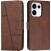 Чехол-книжка с застежкой UniCase Jet Cover для OPPO Reno 16 / 16 Pro - Brown: фото 1 из 10