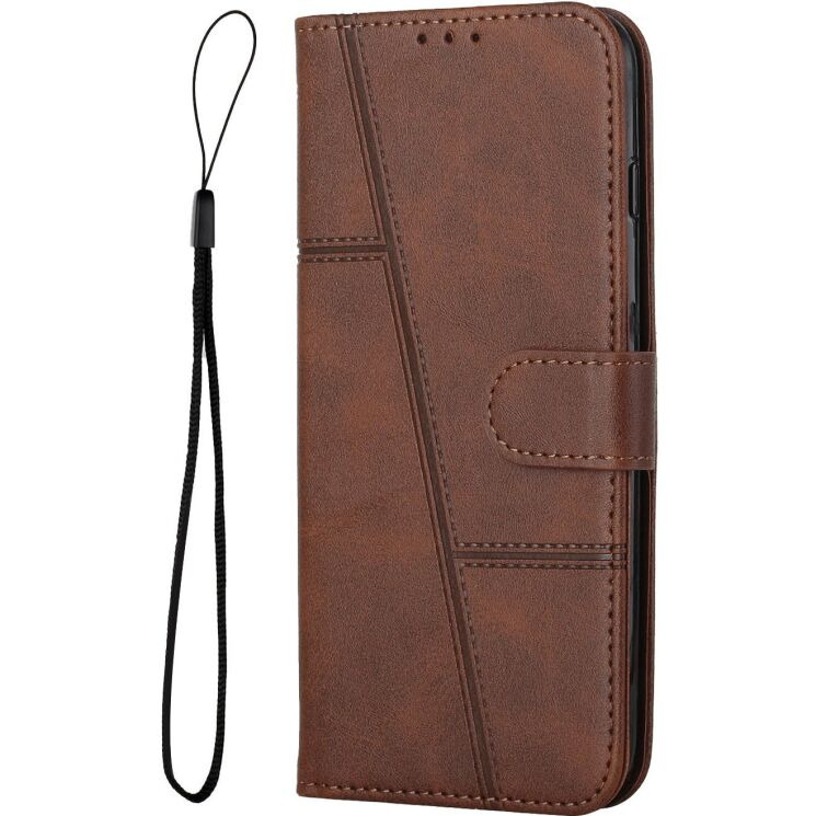 Чехол-книжка с застежкой UniCase Jet Cover для OPPO Reno 16 / 16 Pro - Brown: фото 3 из 10