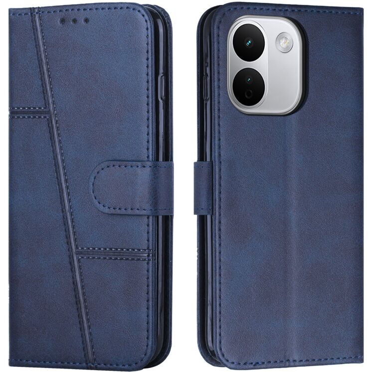 Чехол-книжка с застежкой UniCase Jet Cover для Xiaomi Redmi Note 17 Pro Max / 17 Pro Plus - Blue: фото 1 из 10