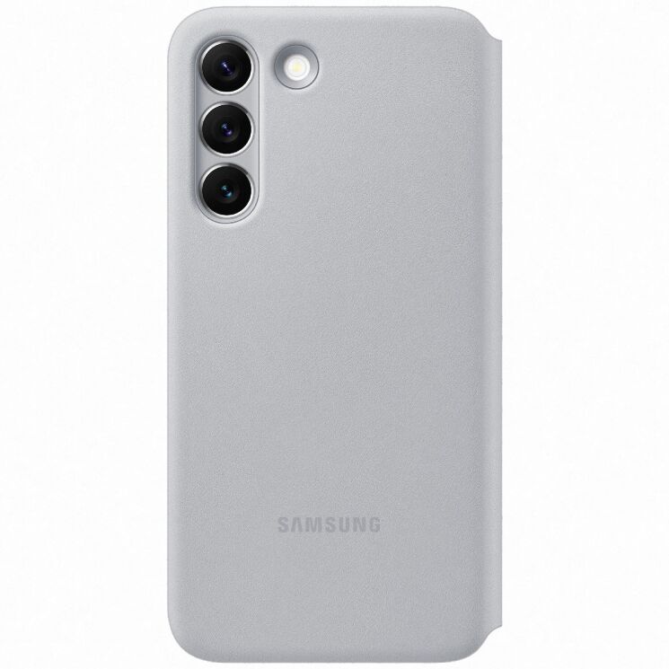 Чехол-книжка Smart LED View Cover для Samsung Galaxy S22 (S901) EF-NS901PJEGRU - Light Gray: фото 3 из 5