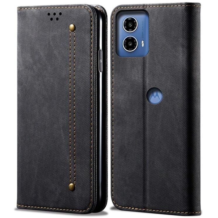Чохол-книжка UniCase Jeans Wallet для Motorola Moto G24 Power - Black: фото 1 з 6