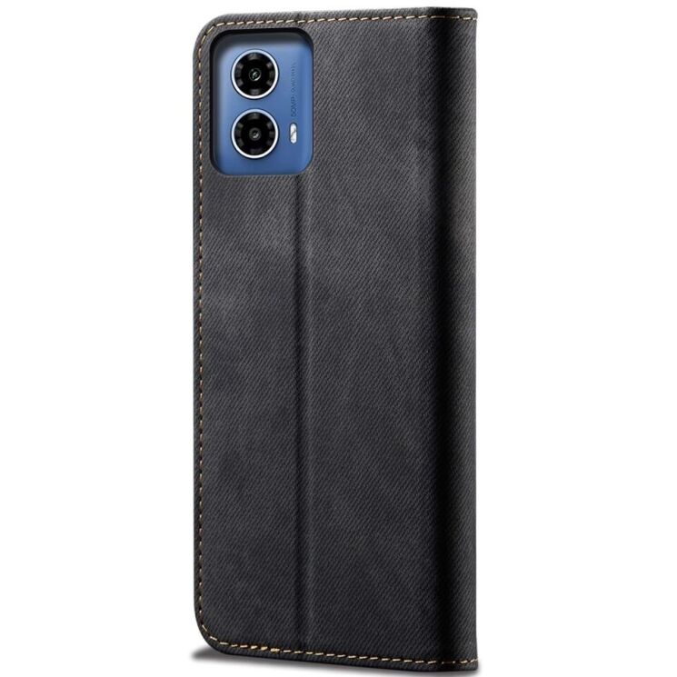 Чохол-книжка UniCase Jeans Wallet для Motorola Moto G35 - Black: фото 5 з 6