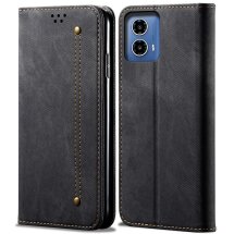 Чехол-книжка UniCase Jeans Wallet для Motorola Moto G35 - Black: фото 1 из 6