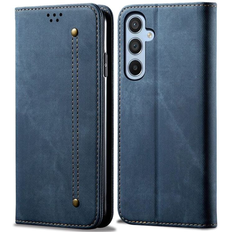 Чехол-книжка UniCase Jeans Wallet для Samsung Galaxy A16 (A165) - Blue: фото 1 из 6