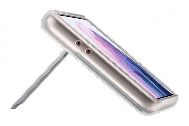 Чехол-накладка Clear Standing Cover для Samsung Galaxy S21 (G991) EF-JG991CTEGRU - Transparency: фото 4 из 5