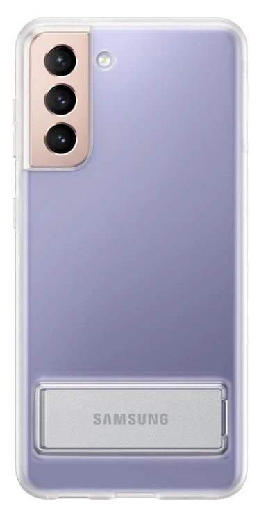 Чехол-накладка Clear Standing Cover для Samsung Galaxy S21 (G991) EF-JG991CTEGRU - Transparency: фото 2 из 5