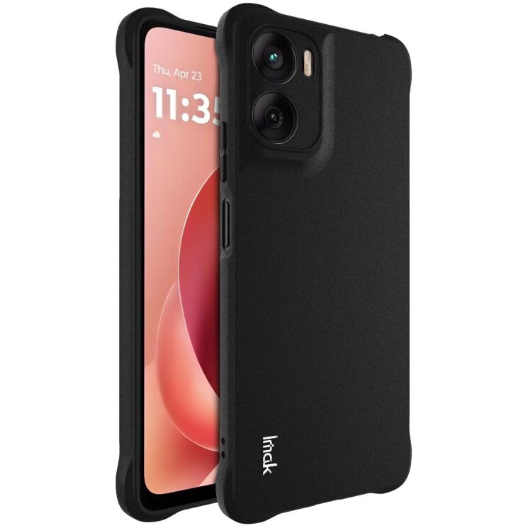 Чохол з посиленими кутами IMAK Airbag MAX Case для Motorola Moto G06 / G06 Power - Matte Black: фото 1 з 8
