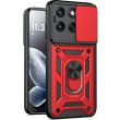 Чохол із захистом камери Deexe Armor Shield для Motorola Edge 70 Fusion - Red (409513R)