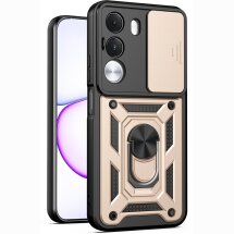 Чохол із захистом камери Deexe Armor Shield для Realme C100i - Gold: фото 1 з 9