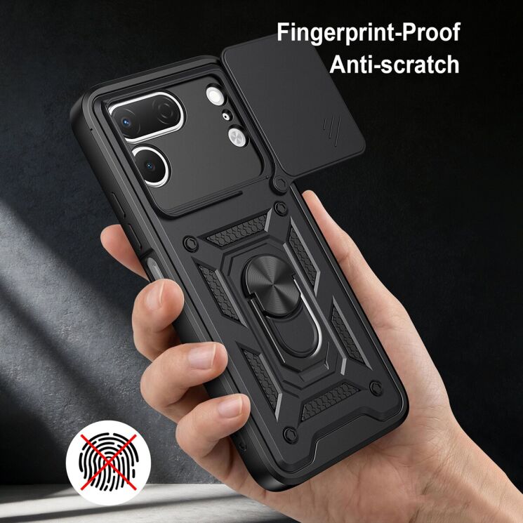 Чохол із захистом камери Deexe Armor Shield для TECNO Spark 50 Pro - Blue: фото 7 з 9