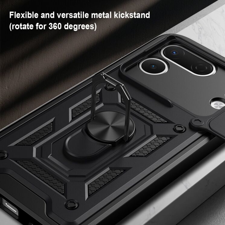 Чохол із захистом камери Deexe Armor Shield для TECNO Spark 50 Pro - Blue: фото 9 з 9