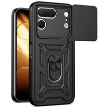 Чехол с защитой камеры Deexe Armor Shield для TECNO Spark 50 Pro - Black: фото 1 из 9