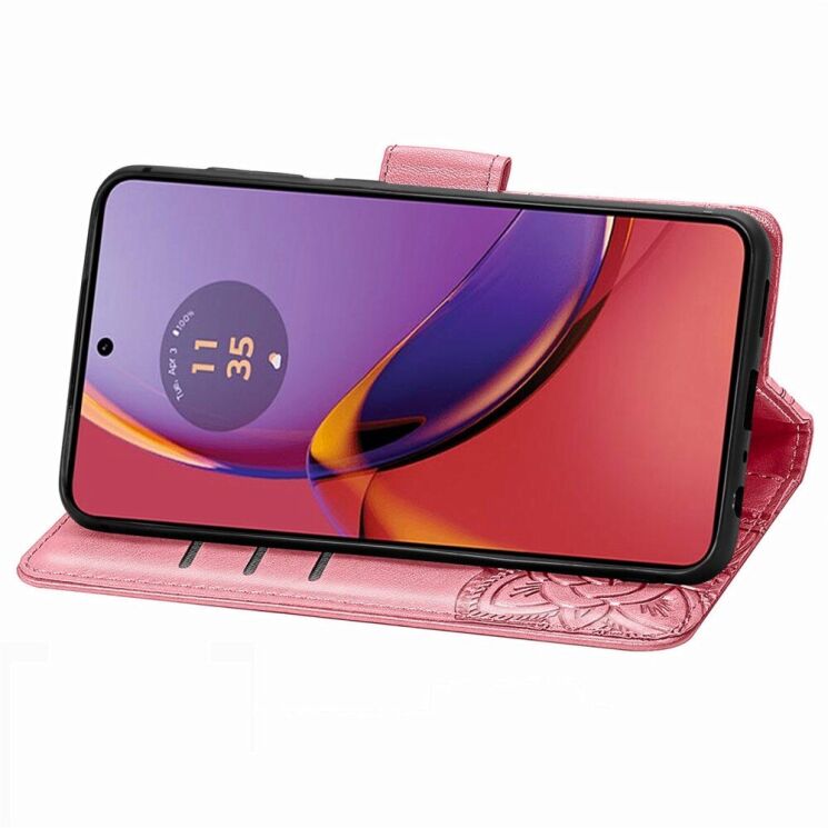Чехол UniCase Butterfly Pattern для Motorola Moto G84 - Pink: фото 3 из 5