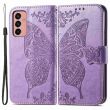 Чохол UniCase Butterfly Pattern для Samsung Galaxy M13 (M135) - Light Purple (299121LV)