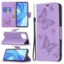 Чохол UniCase Butterfly Pattern для Xiaomi Mi 11 Lite / 11 Lite NE - Purple: фото 1 з 8