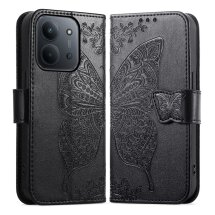 Чехол-книжка с рисунком UniCase Butterfly Pattern для Xiaomi Redmi 15C / Poco C85 - Black: фото 1 из 9