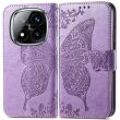 Чехол UniCase Butterfly Pattern для Xiaomi Redmi Note 14 Pro Plus - Light Purple (373218LV)