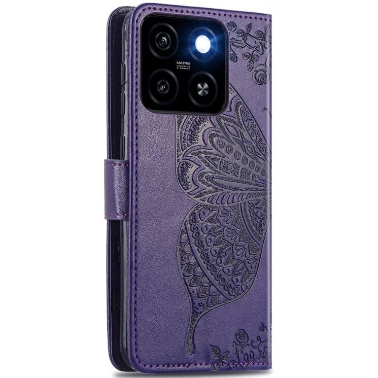 Чехол UniCase Butterfly Pattern для ZTE Blade A35 / Blade A55 - Dark Purple: фото 5 из 6