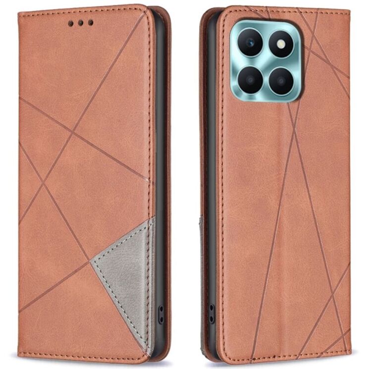 Чехол UniCase Geometric Pattern для Honor X6a - Brown: фото 1 из 7