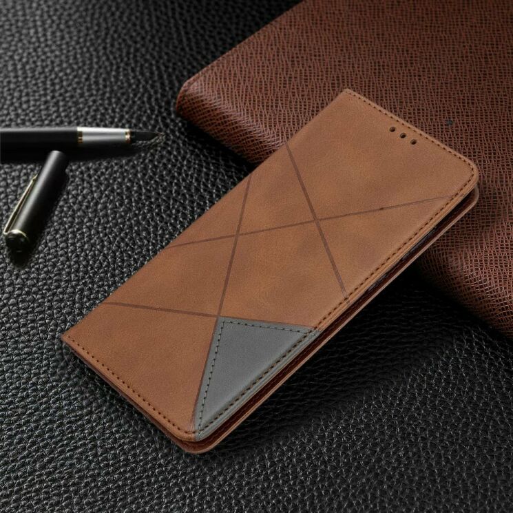 Чехол UniCase Geometric Pattern для Samsung Galaxy S20 Plus (G985) - Coffee: фото 5 из 11