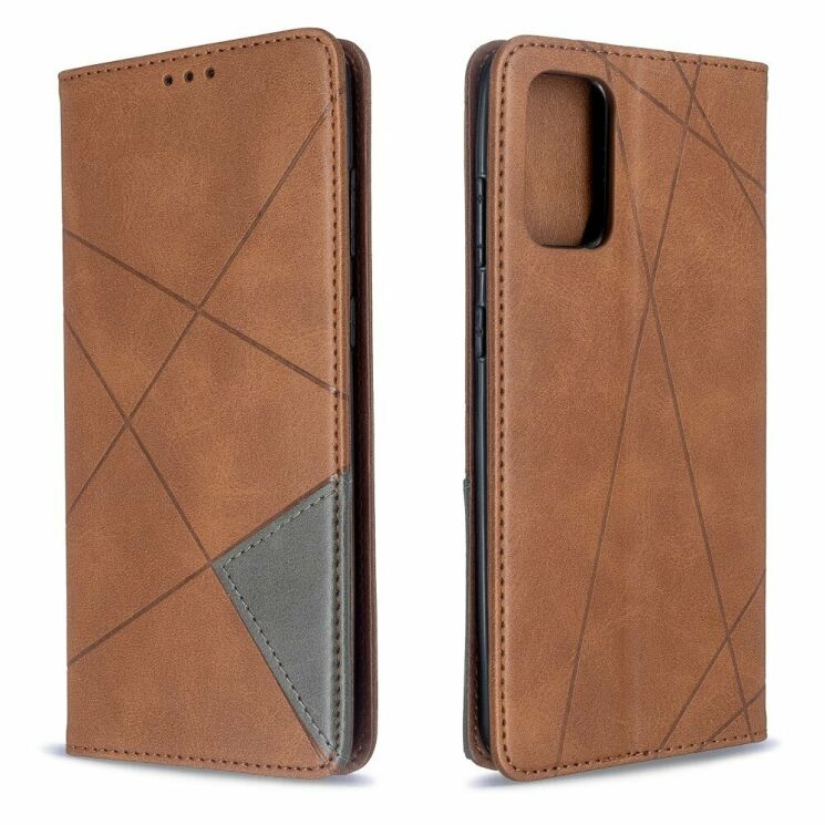 Чехол UniCase Geometric Pattern для Samsung Galaxy S20 Plus (G985) - Coffee: фото 4 из 11