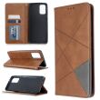 Чехол-книжка с кармашками UniCase Geometric Pattern для Samsung Galaxy S20 Plus (G985) - Coffee (314007C)