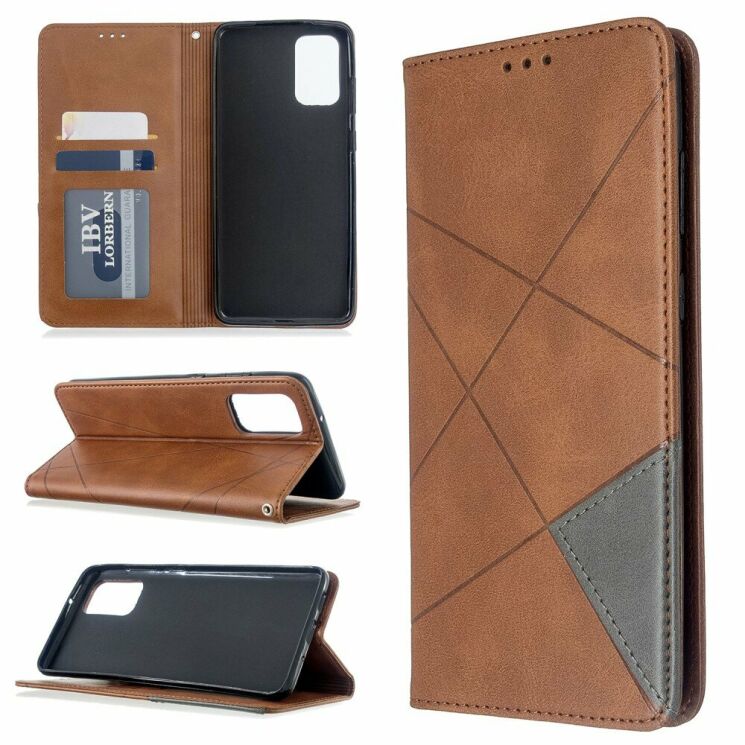 Чехол UniCase Geometric Pattern для Samsung Galaxy S20 Plus (G985) - Coffee: фото 1 из 11