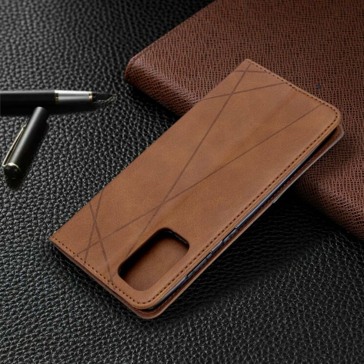 Чехол UniCase Geometric Pattern для Samsung Galaxy S20 Plus (G985) - Coffee: фото 6 из 11