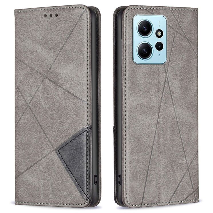 Чехол UniCase Geometric Pattern для Xiaomi Redmi Note 12 - Grey: фото 1 из 8