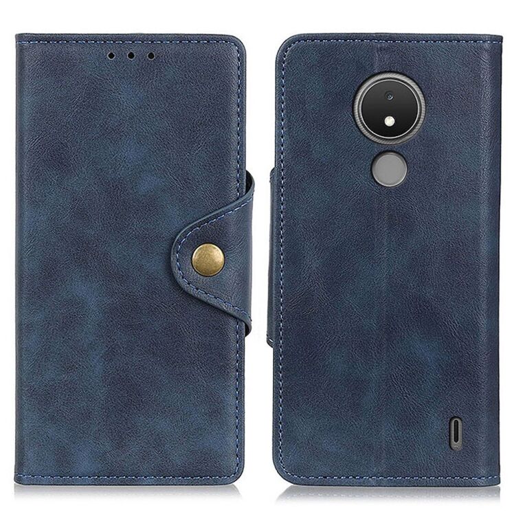 Чехол UniCase Vintage Wallet для Nokia C21 - Blue: фото 1 из 7
