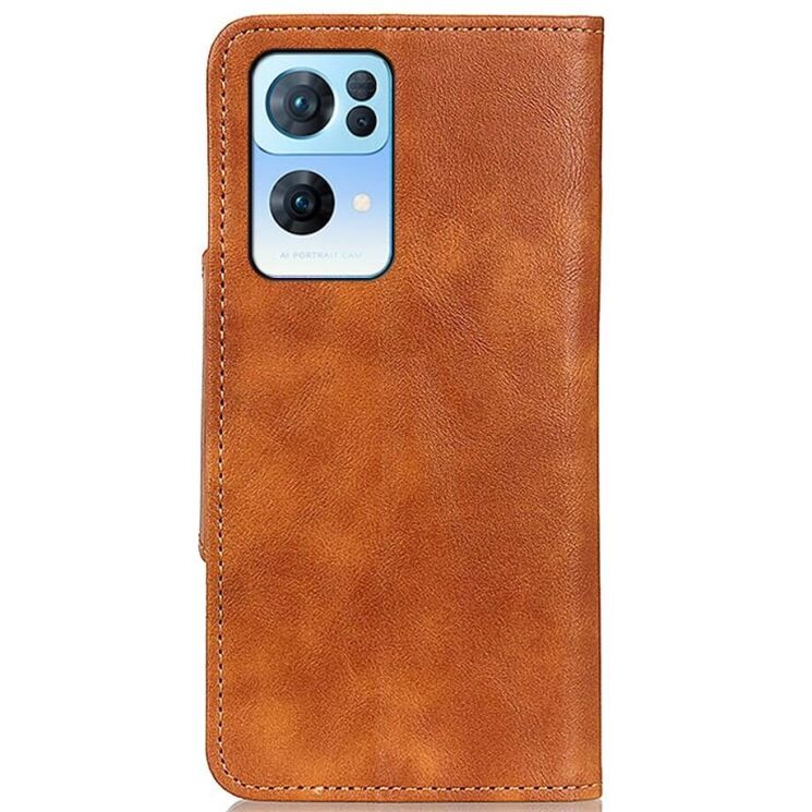 Чехол UniCase Vintage Wallet для OPPO Reno 7 Pro - Brown: фото 4 из 12