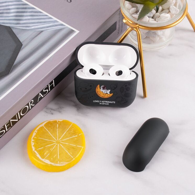 Чохол для Deexe Astronaut Series для Apple AirPods 4 - Gray: фото 2 из 4